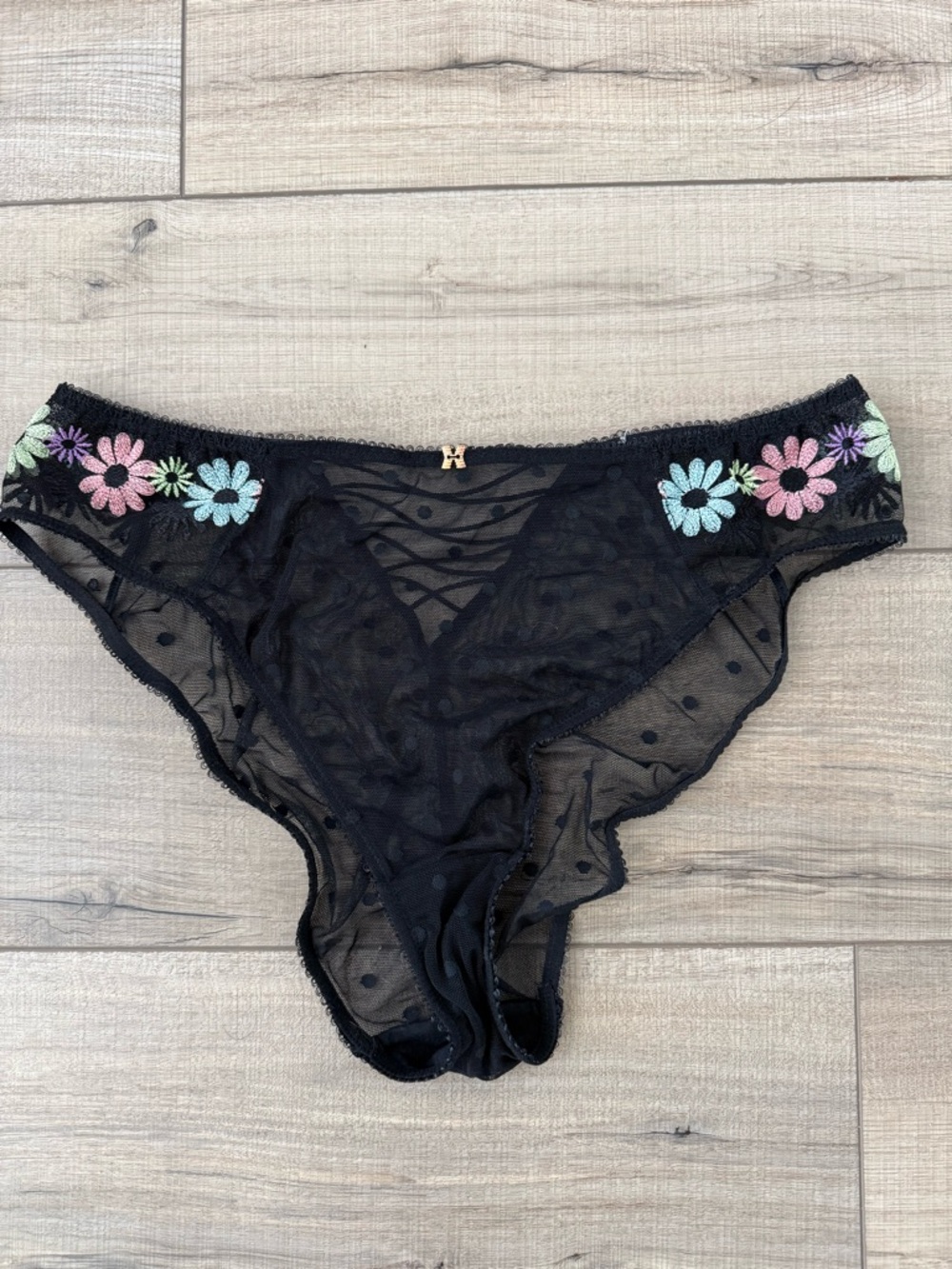 Savage X Fenty Free Spirit Floral Embroidery High Leg Bikini Panty